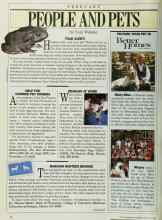 Better Homes & Gardens February 1986 Magazine Article: PEOPLE AND PETS