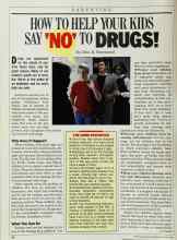 Better Homes & Gardens February 1986 Magazine Article: HOW TO HELP YOUR KIDS SAY 'NO' TO DRUGS!