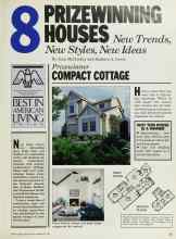 Better Homes & Gardens February 1986 Magazine Article: 8 PRIZEWINNING HOUSES