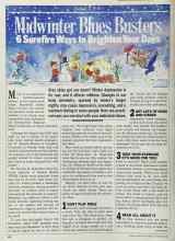 Better Homes & Gardens February 1986 Magazine Article: Midwinter Blues Busters