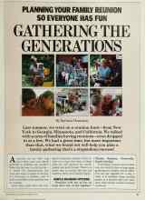 Better Homes & Gardens February 1986 Magazine Article: PLANNING YOUR FAMILY REUNION SO EVERYONE HAS FUN GATHERING THE GENERATIONS