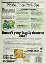 Better Homes & Gardens February 1986 Magazine Article: Pickle Juice Perk-Ups