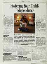 Better Homes & Gardens March 1986 Magazine Article: Fostering Your Child's Independence