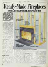 Better Homes & Gardens March 1986 Magazine Article: Ready-Made Fireplaces