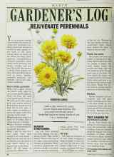 Better Homes & Gardens March 1986 Magazine Article: GARDENER'S LOG