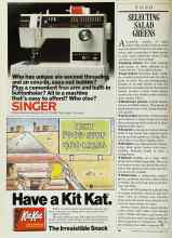 Better Homes & Gardens March 1986 Magazine Article: SELECTING SALAD GREENS