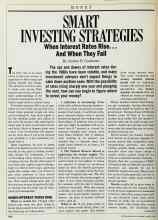 Better Homes & Gardens March 1986 Magazine Article: SMART INVESTING STRATEGIES