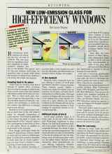 Better Homes & Gardens April 1986 Magazine Article: NEW LOW-EMISSION GLASS FOR HIGH-EFFICIENCY WINDOWS