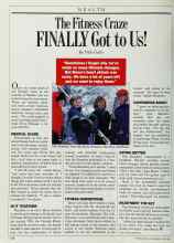 Better Homes & Gardens April 1986 Magazine Article: The Fitness Craze FINALLY Got to Us!