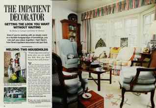 Better Homes & Gardens April 1986 Magazine Article: THE IMPATIENT DECORATOR GETTING THE LOOK YOU WANT WITHOUT WAITING