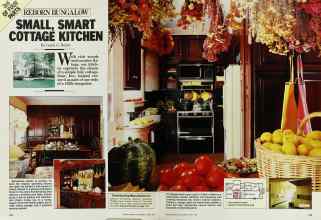 Better Homes & Gardens April 1986 Magazine Article: SMALL, SMART COTTAGE KITCHEN