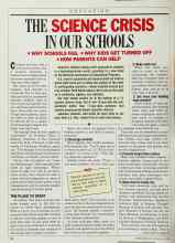 Better Homes & Gardens May 1986 Magazine Article: THE SCIENCE CRISIS IN OUR SCHOOLS