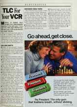 Better Homes & Gardens May 1986 Magazine Article: TLC For Your VCR