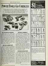 Better Homes & Gardens May 1986 Magazine Article: POWER TOOLS GO CORDLESS