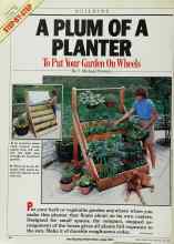 Better Homes & Gardens May 1986 Magazine Article: A PLUM OF A PLANTER