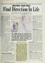 Better Homes & Gardens May 1986 Magazine Article: HELPING YOUR TEEN Find Direction In Life