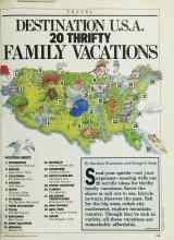 Better Homes & Gardens May 1986 Magazine Article: DESTINATION U.S.A. 20 THRIFTY FAMILY VACATIONS