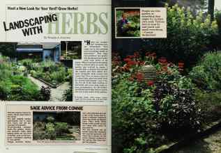 Better Homes & Gardens May 1986 Magazine Article: LANDSCAPING WITH HERBS