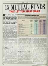 Better Homes & Gardens June 1986 Magazine Article: 15 MUTUAL FUNDS THAT LET YOU START SMALL