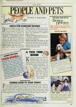 Better Homes & Gardens June 1986 Magazine Article: IDEAS FOR EXERCISE HOUNDS
