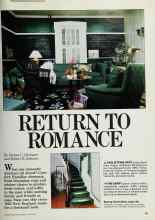 Better Homes & Gardens June 1986 Magazine Article: RETURN TO ROMANCE