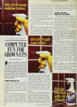 Better Homes & Gardens June 1986 Magazine Article: COMPUTER FUN FOR GROWN-UPS