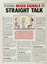 Better Homes & Gardens June 1986 Magazine Article: TURNING MIXED SIGNALS TO STRAIGHT TALK