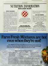 Better Homes & Gardens June 1986 Magazine Article: NUTRITION INFORMATION