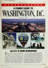 Better Homes & Gardens June 1986 Magazine Article: A FAMILY GUIDE TO WASHINGTON, D.C.
