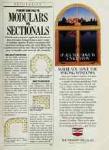 Better Homes & Gardens June 1986 Magazine Article: FURNITURE FACTS MODULARS VS SECTIONALS