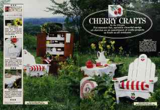 Better Homes & Gardens June 1986 Magazine Article: CHERRY CRAFTS