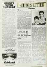 Better Homes & Gardens July 1986 Magazine Article: EDITOR'S LETTER