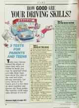 Better Homes & Gardens August 1986 Magazine Article: HOW GOOD ARE YOUR DRIVING SKILLS?