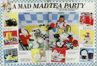 Better Homes & Gardens August 1986 Magazine Article: A MAD MAD TEA PARTY