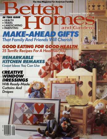 Better Homes & Gardens September 1986 Magazine Cover