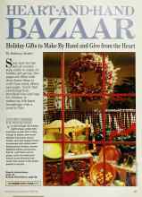 Better Homes & Gardens September 1986 Magazine Article: HEART AND HAND BAZAAR