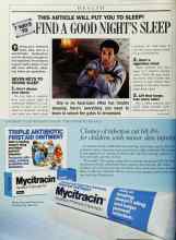 Better Homes & Gardens September 1986 Magazine Article: 7 WAYS TO FIND A GOOD NIGHT'S SLEEP
