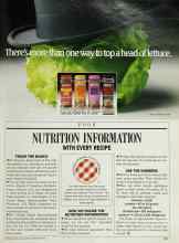 Better Homes & Gardens September 1986 Magazine Article: NUTRITION INFORMATION
