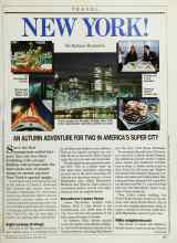 Better Homes & Gardens September 1986 Magazine Article: NEW YORK!