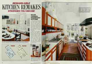 Better Homes & Gardens September 1986 Magazine Article: REMARKABLE KITCHEN REMAKES STRATEGIES YOU CAN USE!