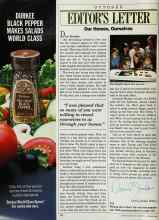 Better Homes & Gardens October 1986 Magazine Article: EDITOR'S LETTER