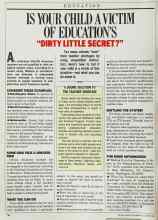 Better Homes & Gardens October 1986 Magazine Article: IS YOUR CHILD A VICTIM OF EDUCATION'S 