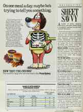 Better Homes & Gardens October 1986 Magazine Article: SHEET SAVVY