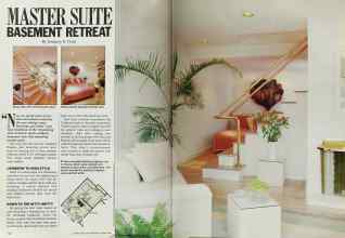 Better Homes & Gardens October 1986 Magazine Article: MASTER SUITE BASEMENT RETREAT