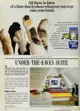 Better Homes & Gardens November 1986 Magazine Article: UNDER-THE-EAVES SUITE
