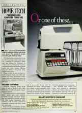 Better Homes & Gardens November 1986 Magazine Article: HOME TECH