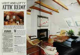 Better Homes & Gardens November 1986 Magazine Article: LIGHT AND LOFTY ATTIC REDO!