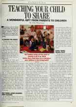 Better Homes & Gardens December 1986 Magazine Article: TEACHING YOUR CHILD TO SHARE