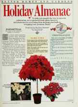 Better Homes & Gardens December 1986 Magazine Article: POINSETTIAS