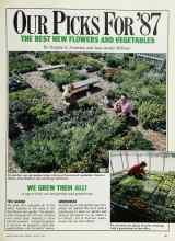 Better Homes & Gardens January 1987 Magazine Article: OUR PICKS FOR '87